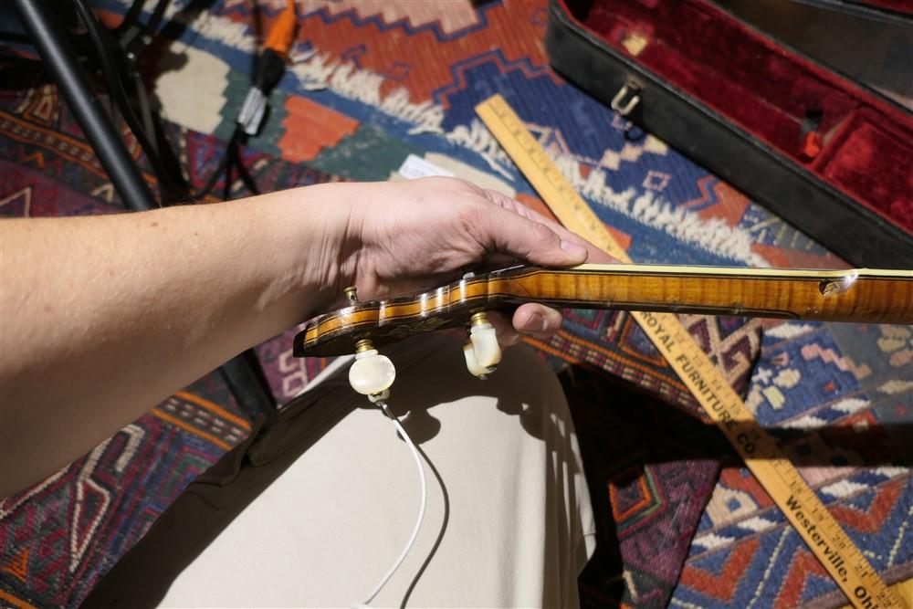 Nice Antique c. 1925 Vega Banjo in case - Inlaid