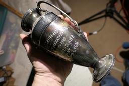 ANtique 1928 Silver plate Boat Racing Trophy