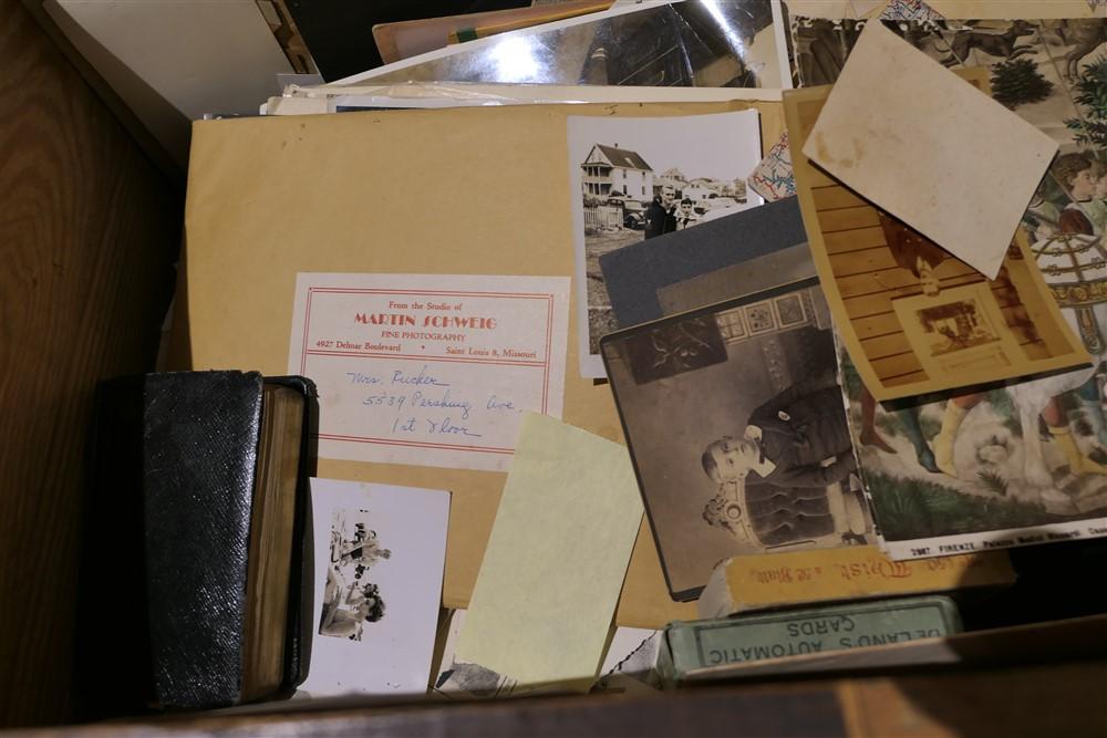 Huge box of assorted paper, photos, ephemera