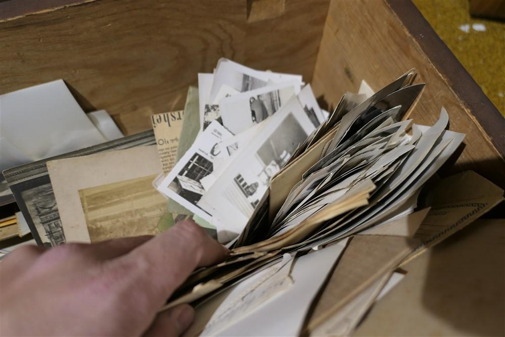 Huge box of assorted paper, photos, ephemera