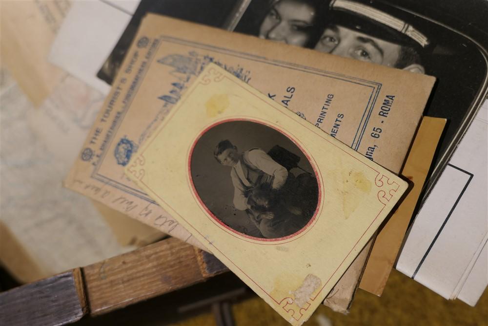 Huge box of assorted paper, photos, ephemera