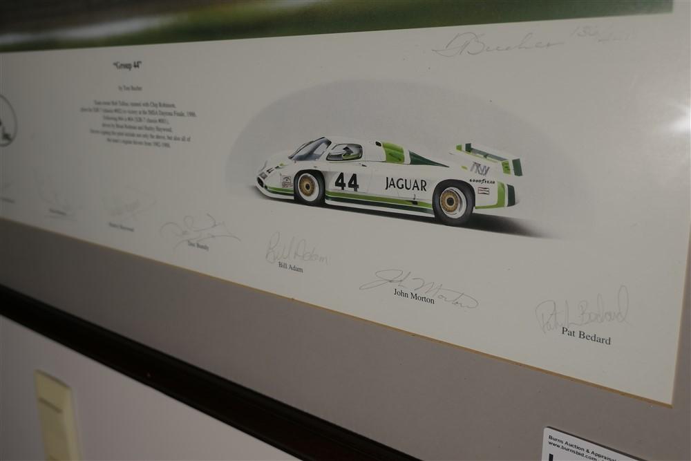 Vintage Jaguar Racing Group 44 Inc. Poster - Signed