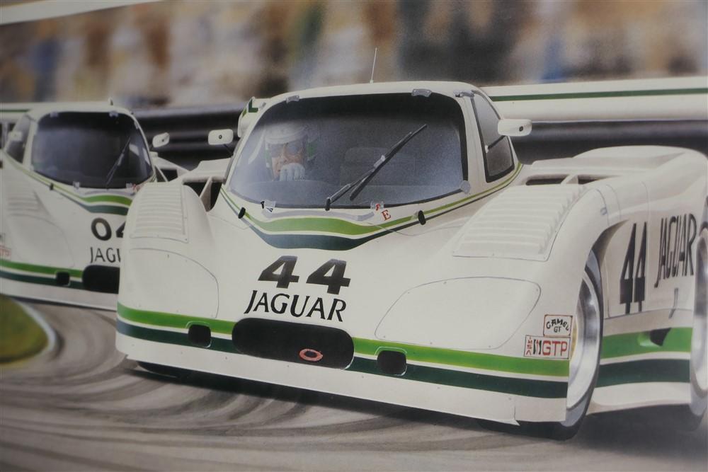 Vintage Jaguar Racing Group 44 Inc. Poster - Signed