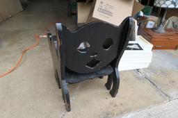 c. 1920 Folk Art Handmade Halloween Black Cat Chair