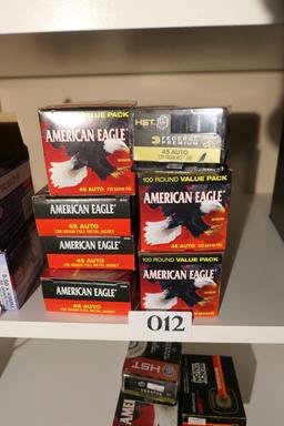 6 Boxes of American Eagle 45 Auto Ammo +