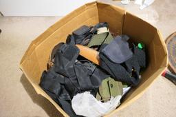 Military, Survival, Misc. Items in Box plus hat