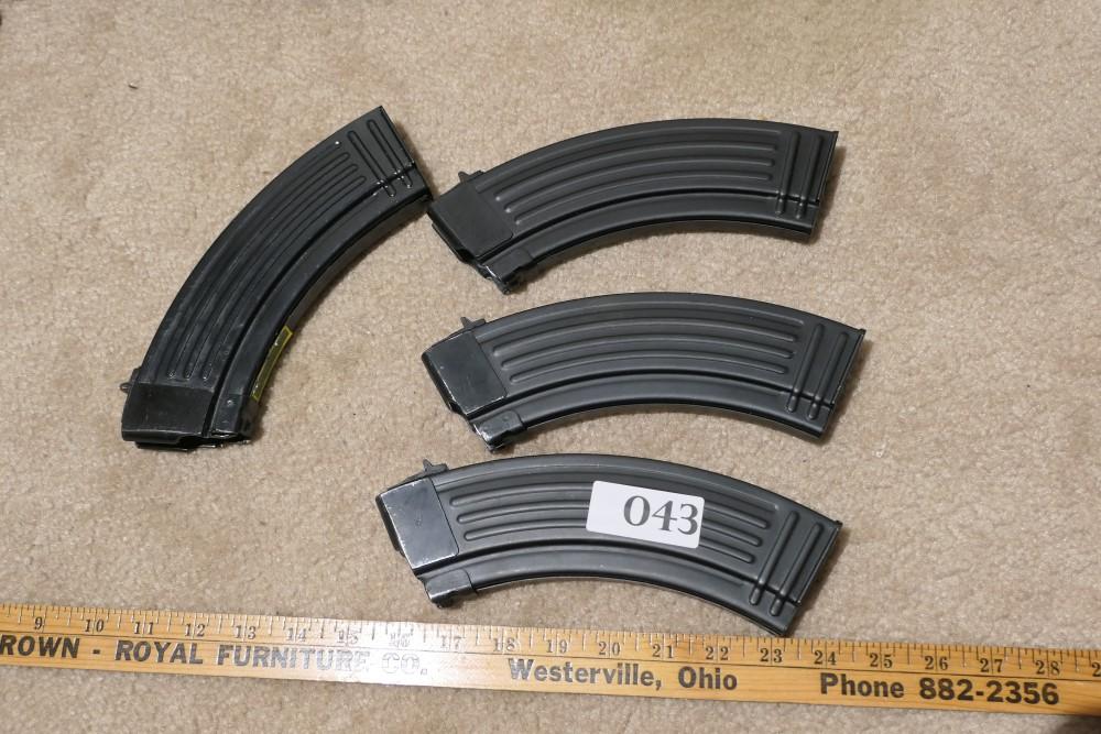 Group of 4 Chinese AK-47 Magazines