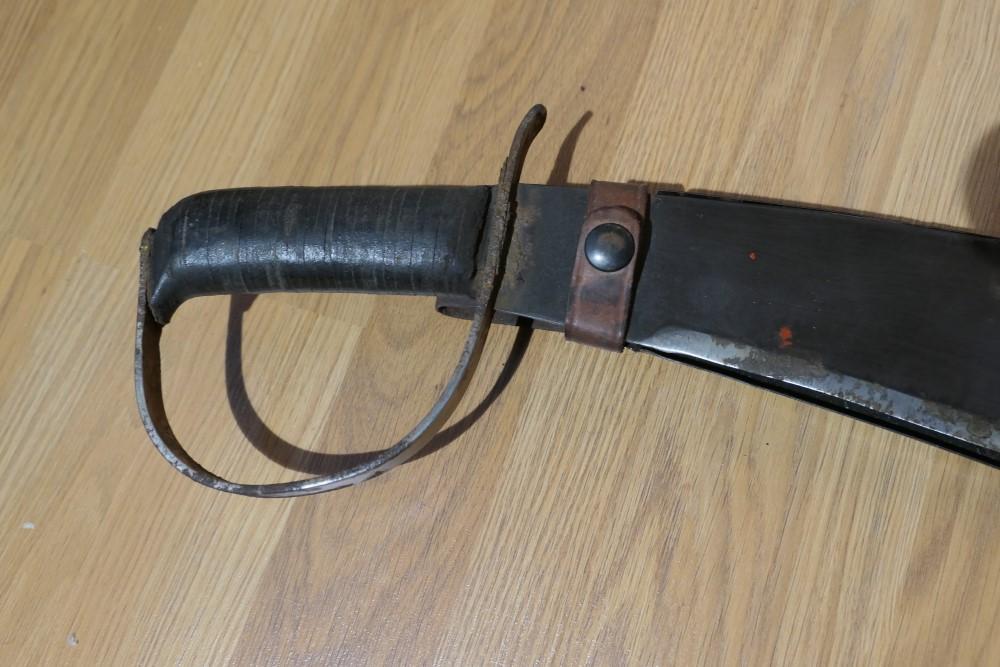 Unusual Antique Military Bolo Knife