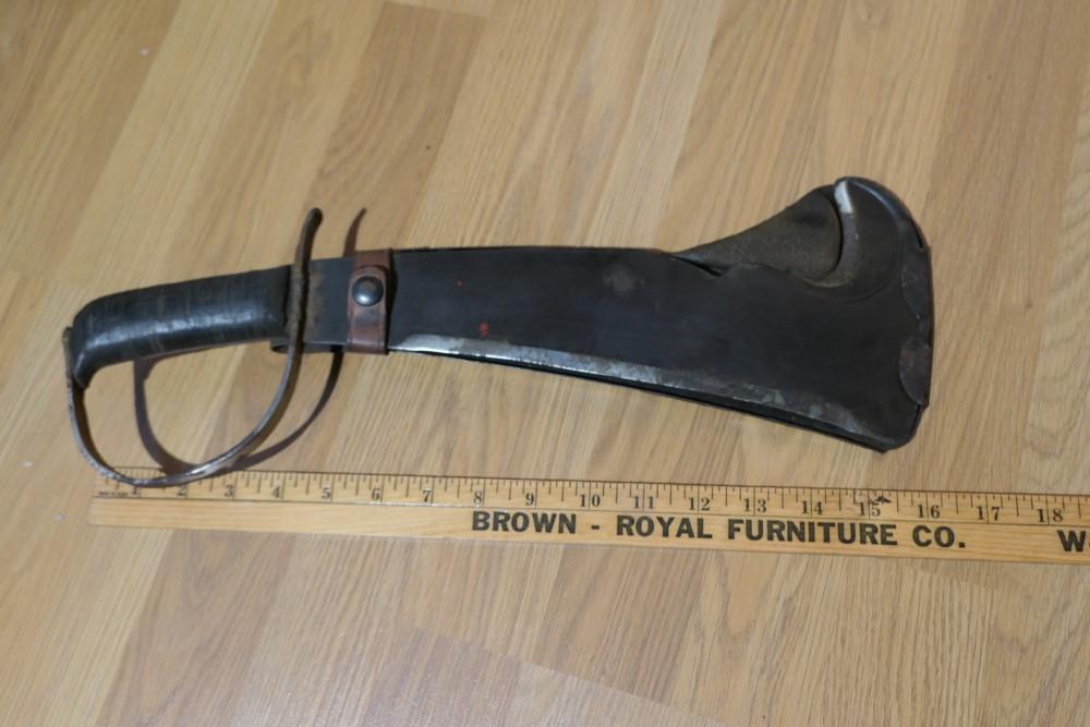 Unusual Antique Military Bolo Knife