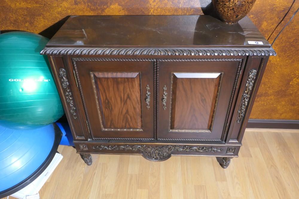 Ornate Lamp cabinet or table w/Fancy Design