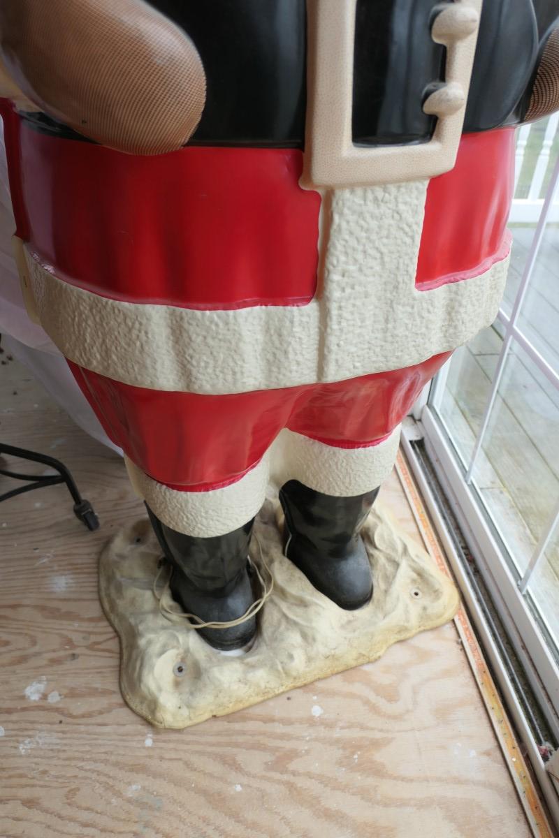 64" Vacu-Form Large Sized Goodman Illuminated Santa Clause