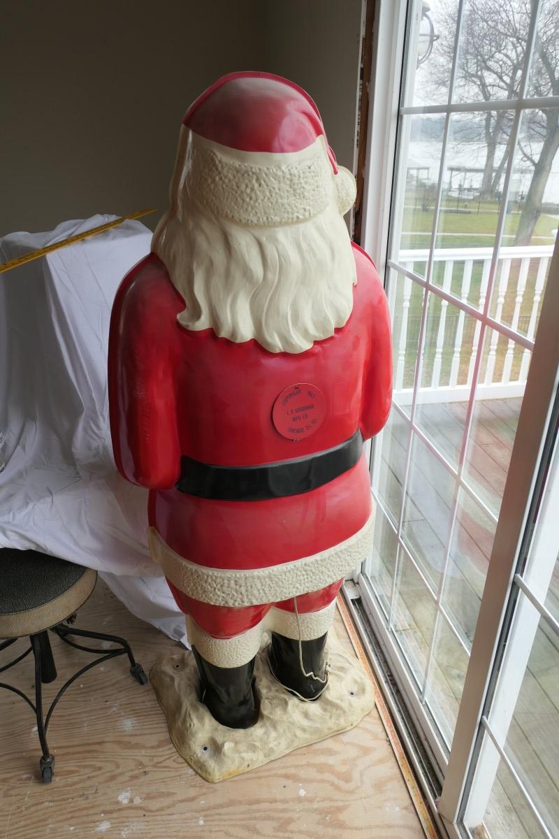 64" Vacu-Form Large Sized Goodman Illuminated Santa Clause