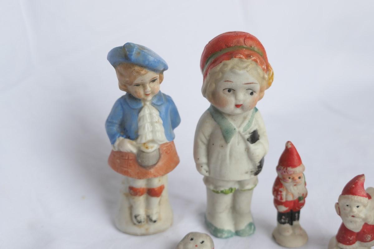 Group lot small ceramic Made in Japan Christmas Figurines