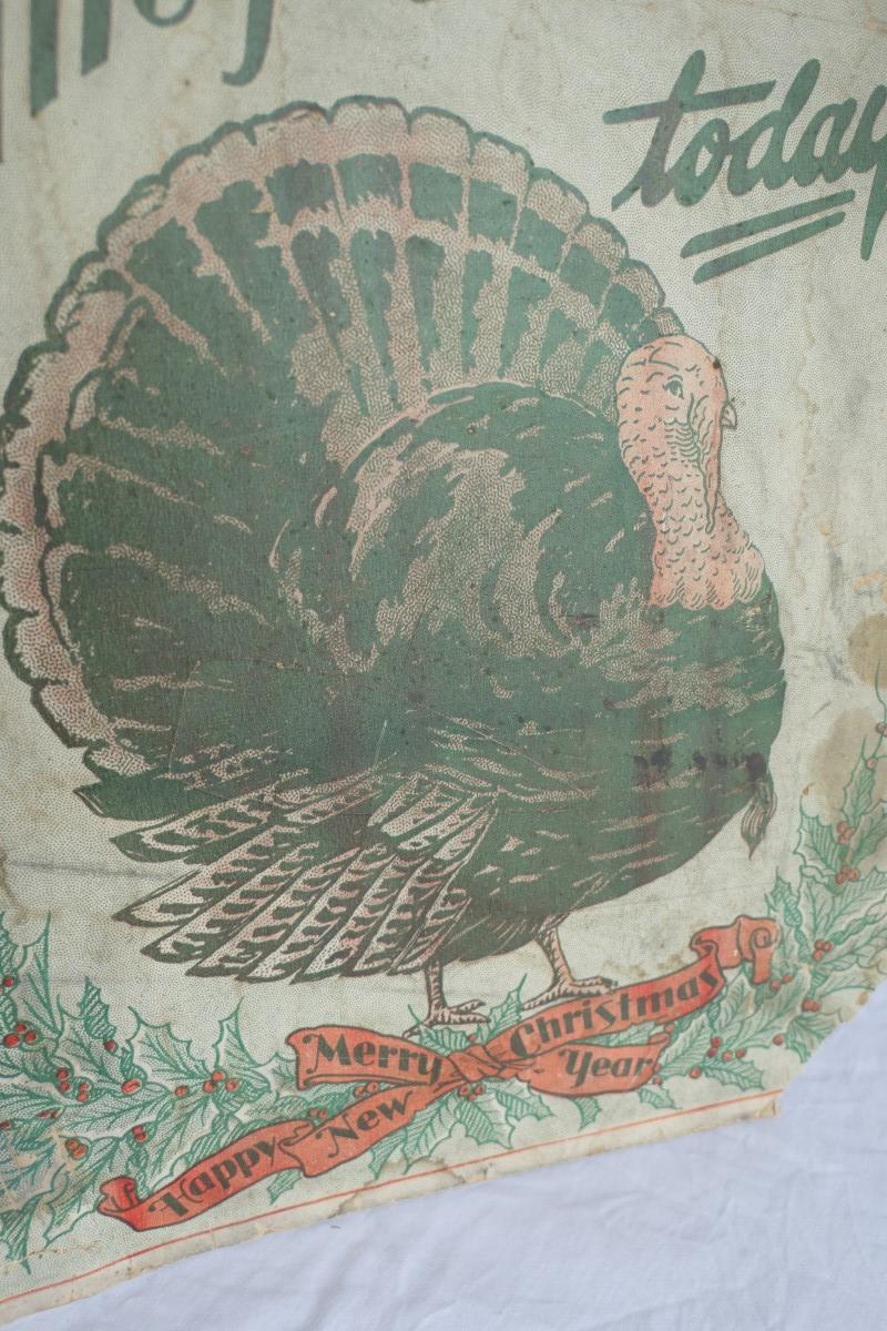 c. 1910 Fairmont Turkeys Advertising Sign