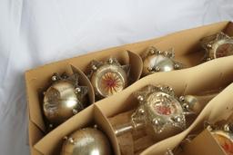 Western Germany Christmas Ornament Set c. 1950