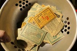 Group lot antique tobacco advertising coupons