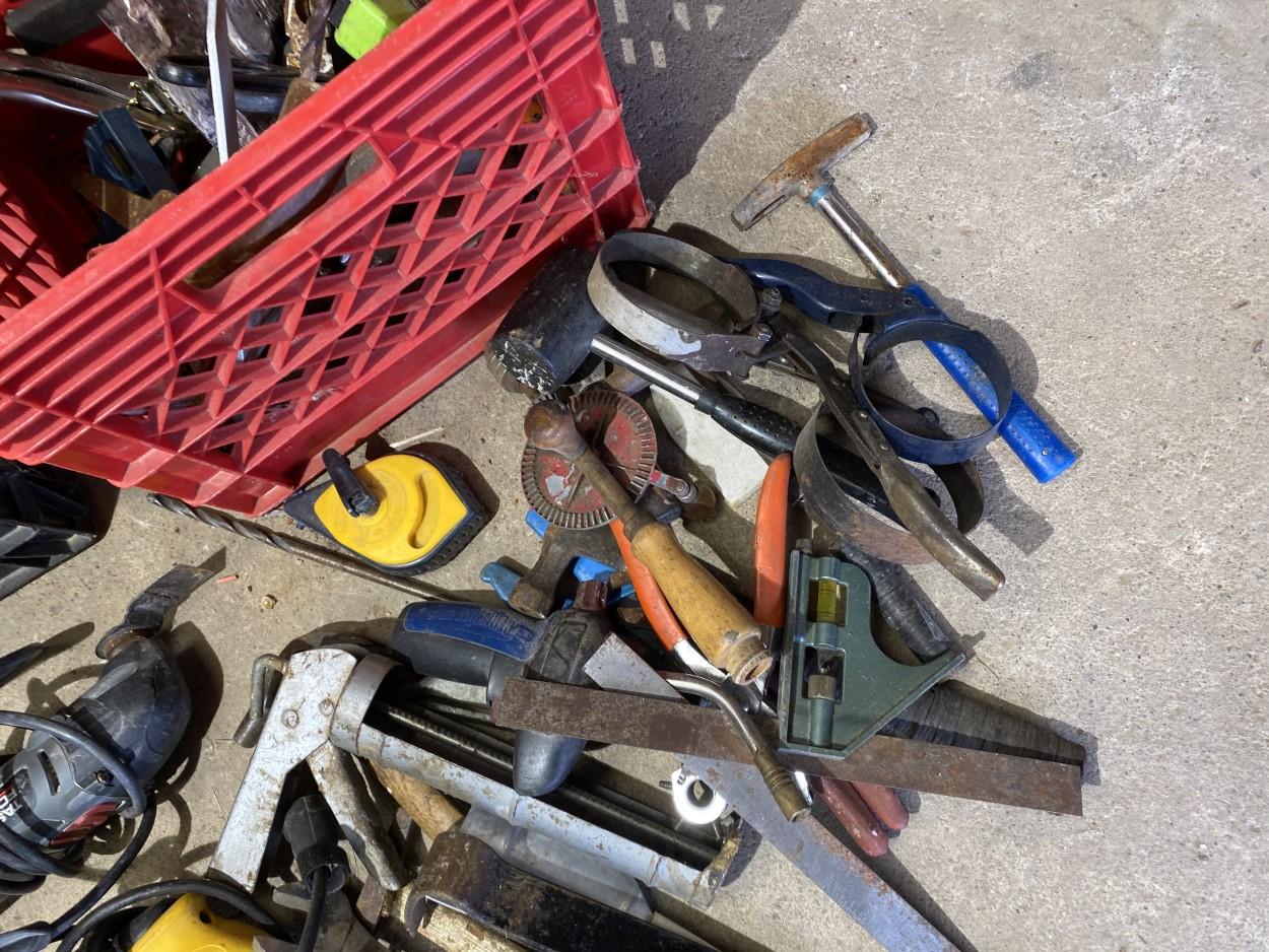 Large group lot assorted tools pictured