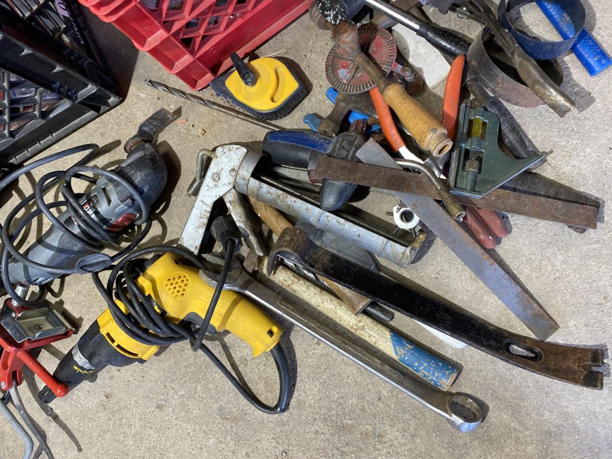 Large group lot assorted tools pictured