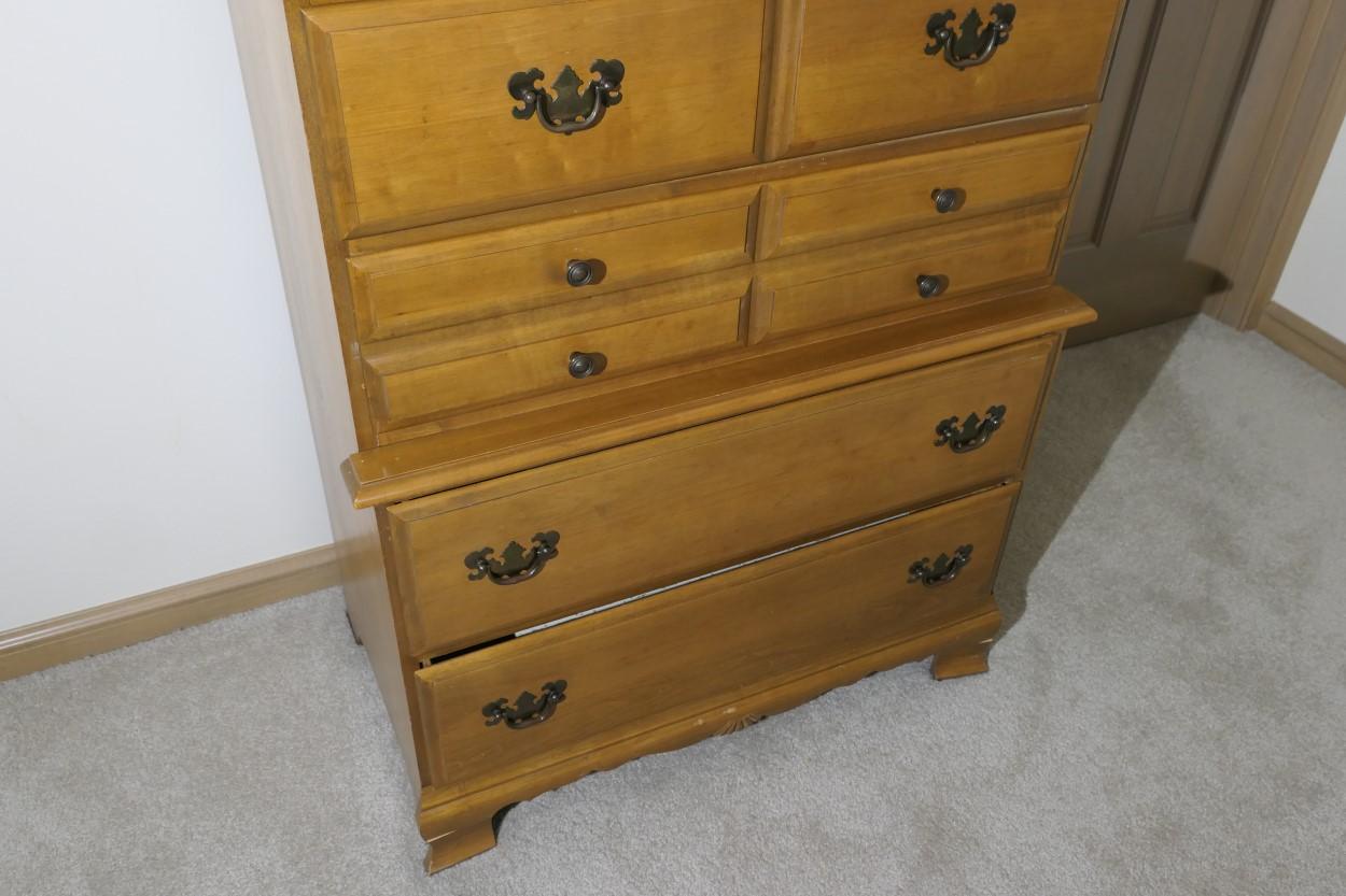 Vintage Maple Wood Dresser