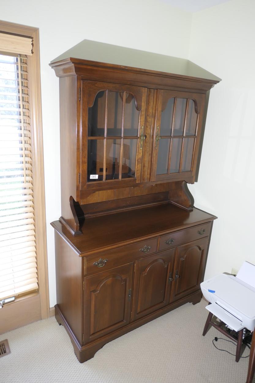 Cherry Wood Vintage Hutch