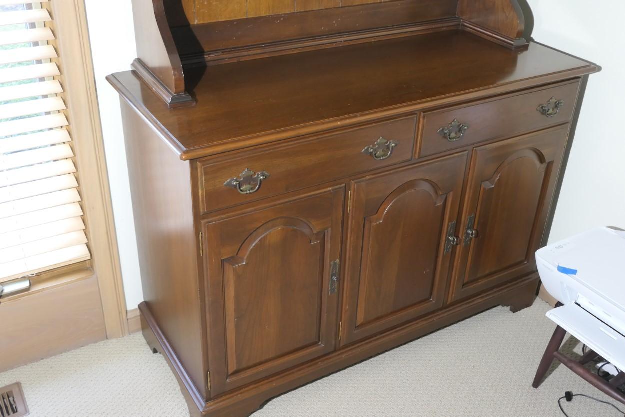 Cherry Wood Vintage Hutch