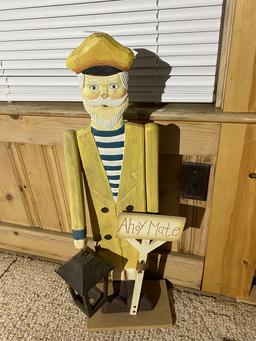 Ahoy Mate Wooden Sailor Decorative piece