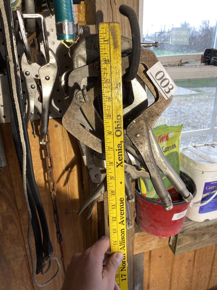 Group Lot of Assorted Clamps