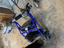 2 heaters, walkers with brakes etc lot