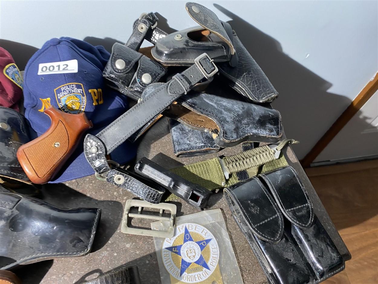 Large lot vintage police items