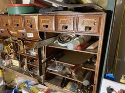 Unusual Oak office or library sorter cabinet c. 1900