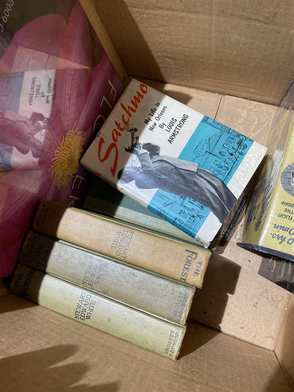 Box of old collectible books
