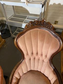 Pair of Victorian Style Chairs PLUS Shelves etc
