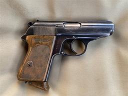 RZM Marked Nazi German Walther PPK 7.65 mm Pistol