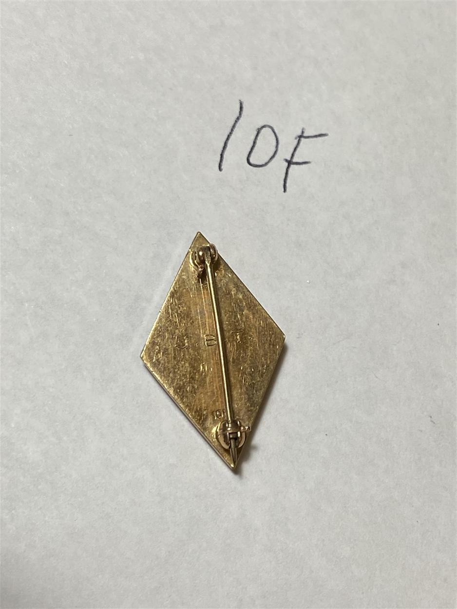 Antique 10k gold fraternity pin