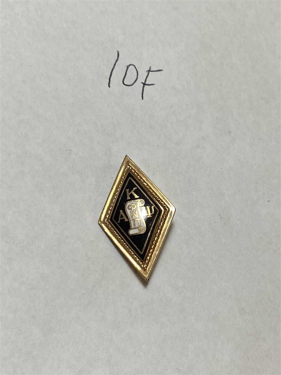 Antique 10k gold fraternity pin