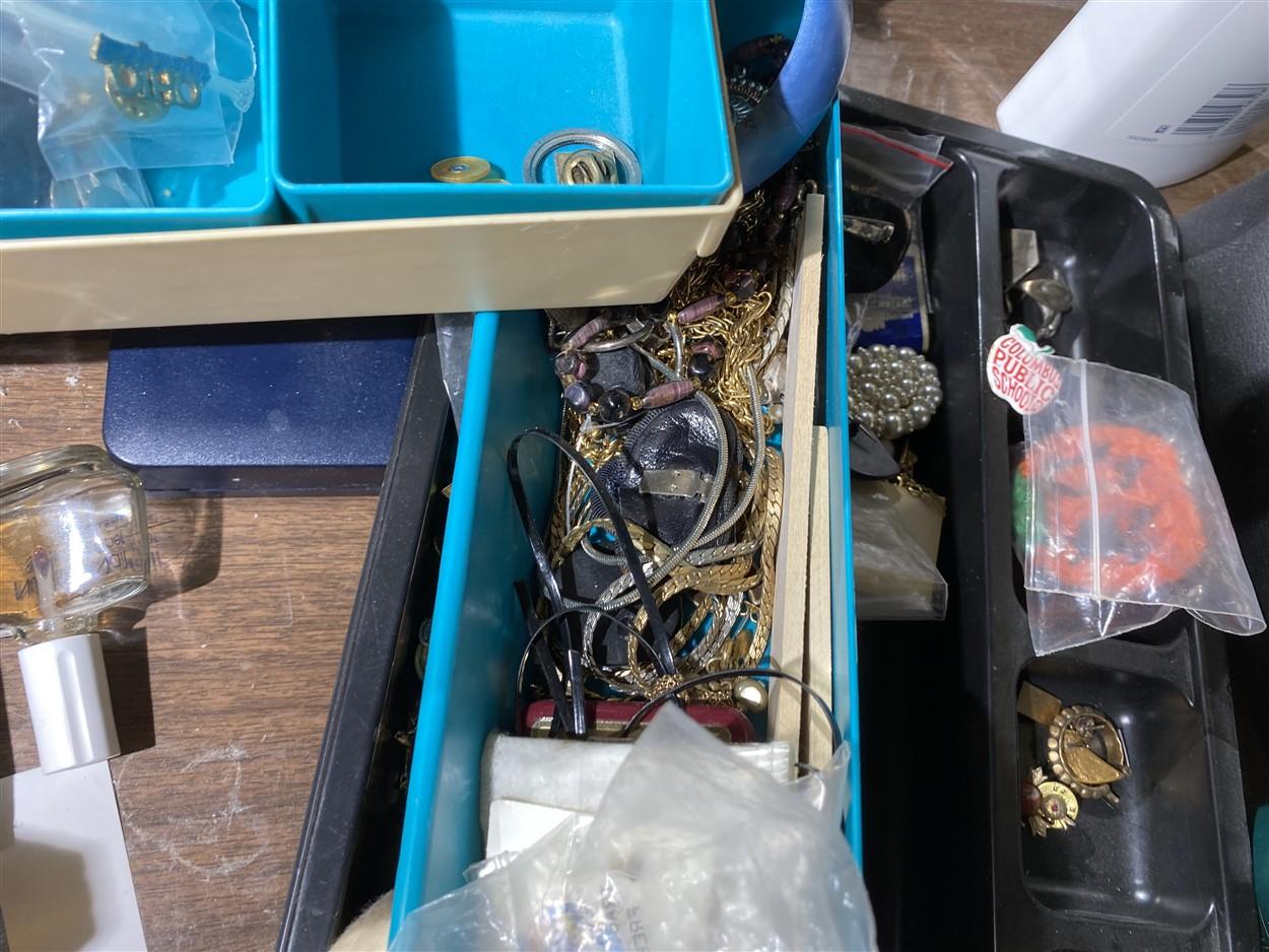 Costume Jewelry and more on the dresser lot