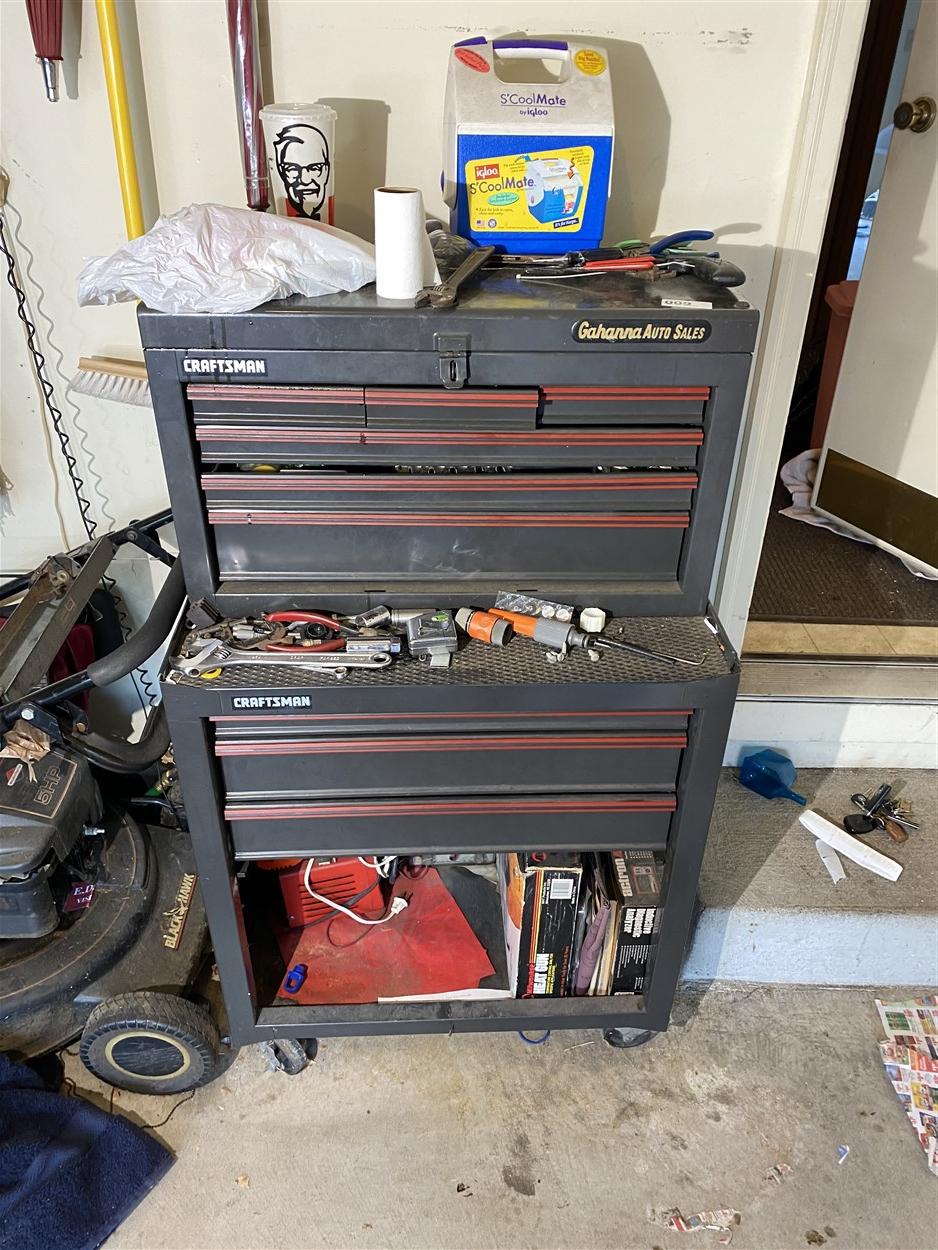 Craftsman Tool Box with contents of tools