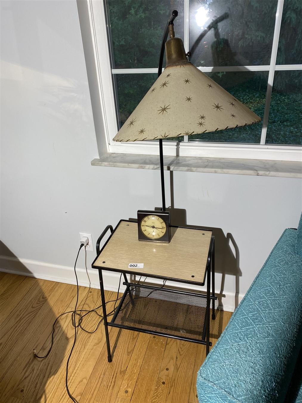 Retro 1950s Mid Century Modern Lamp Table
