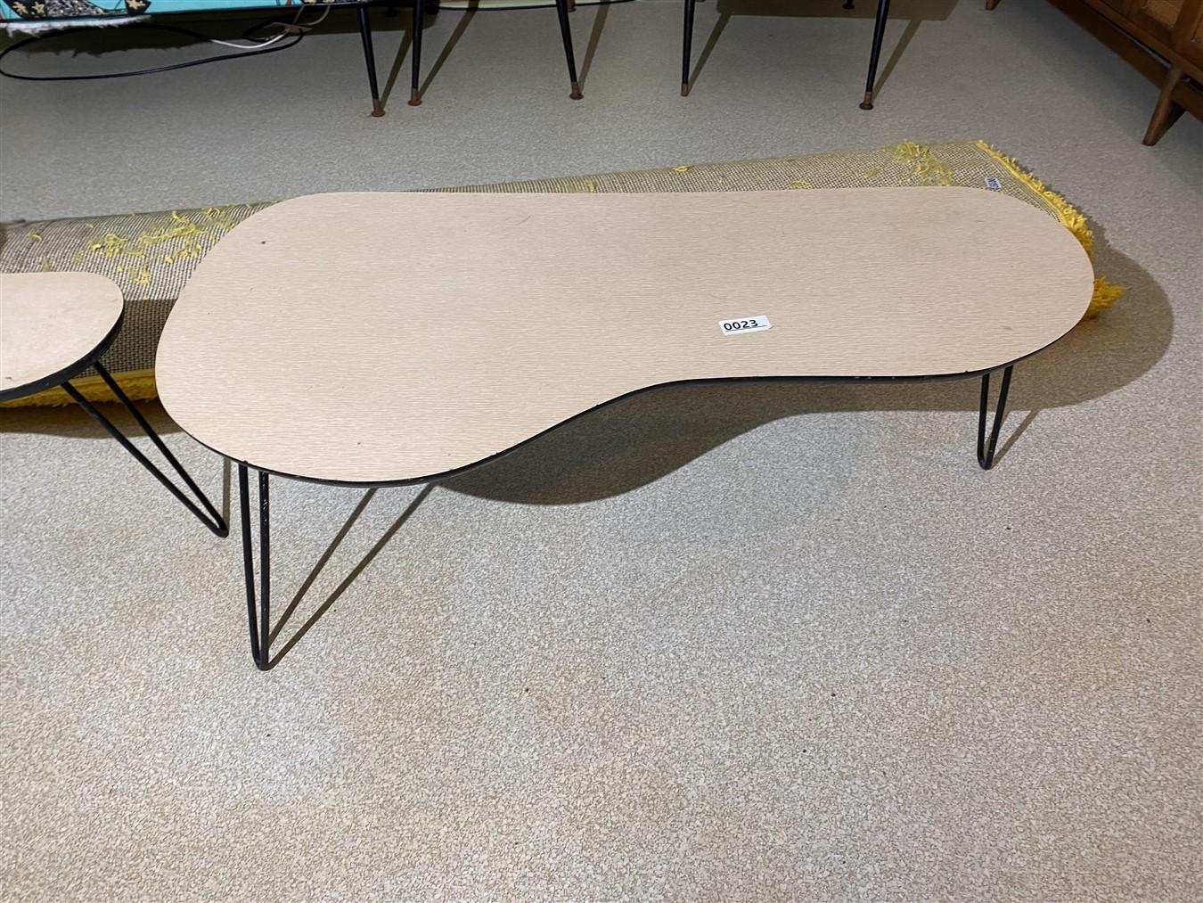 Pair of Mid Century Modern Period Kidney Tables