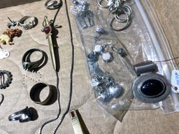 Group lot assorted jewelry including Sterling Silver