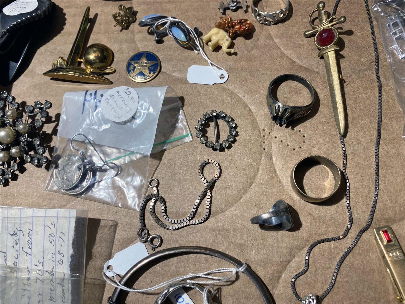 Group lot assorted jewelry including Sterling Silver