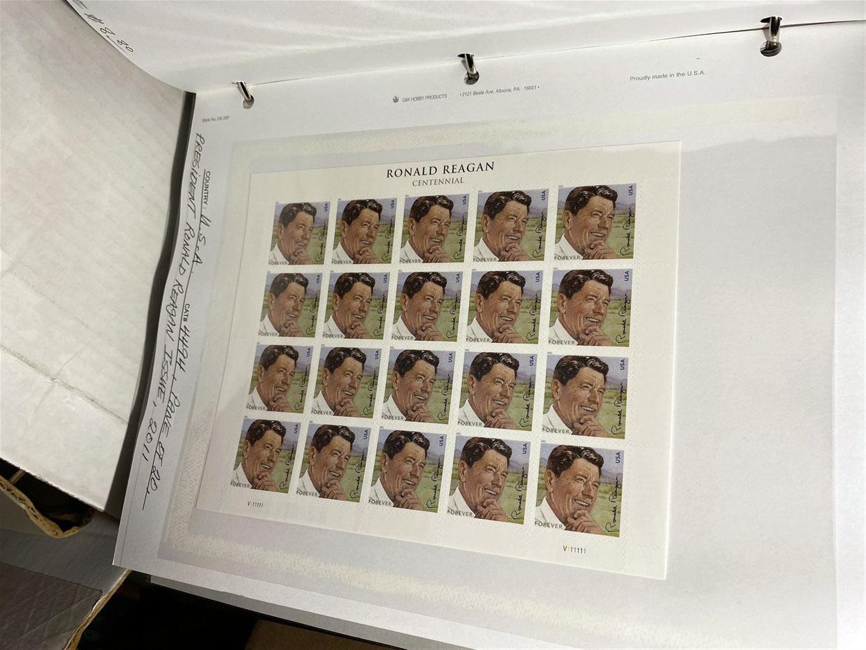 Album lot of US Stamp Sheets