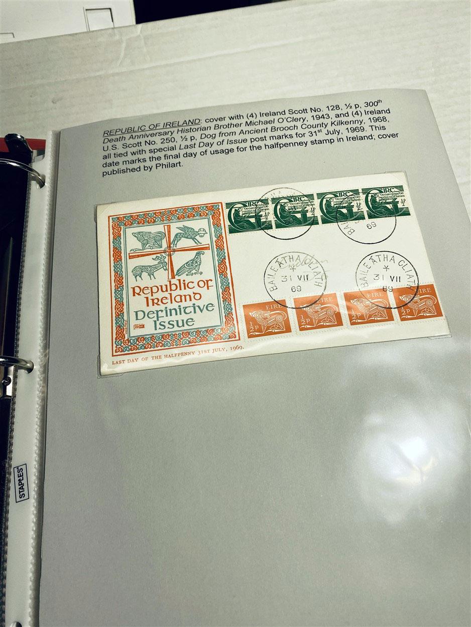 2 Binders of Postal Stationary, First Day Covers