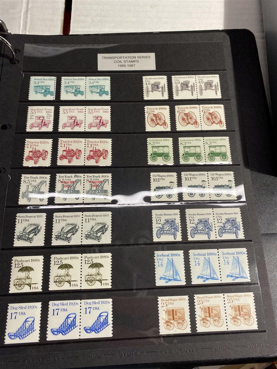 Large lot assorted unused stamps - US -1940-90