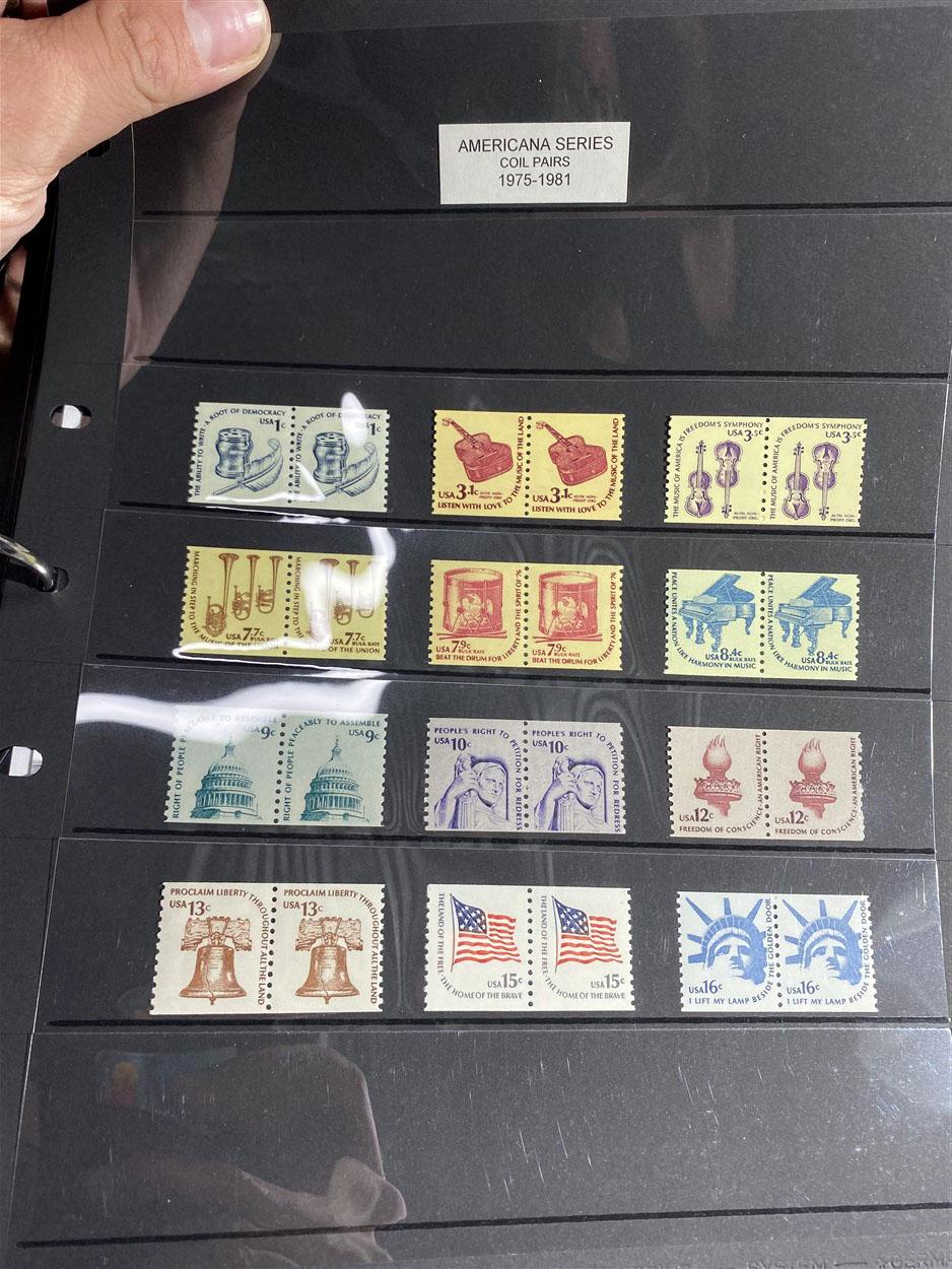Large lot assorted unused stamps - US -1940-90
