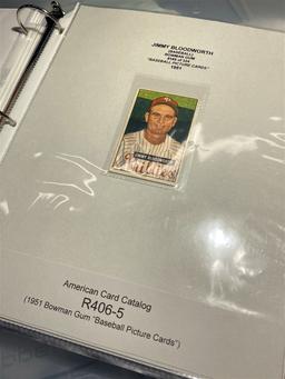 Binder lot of 1950s, 60s baseball cards