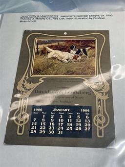 Old advertising calendars and more lot