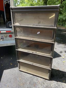 Antique 5 section barrister bookcase - Globe Wernicke