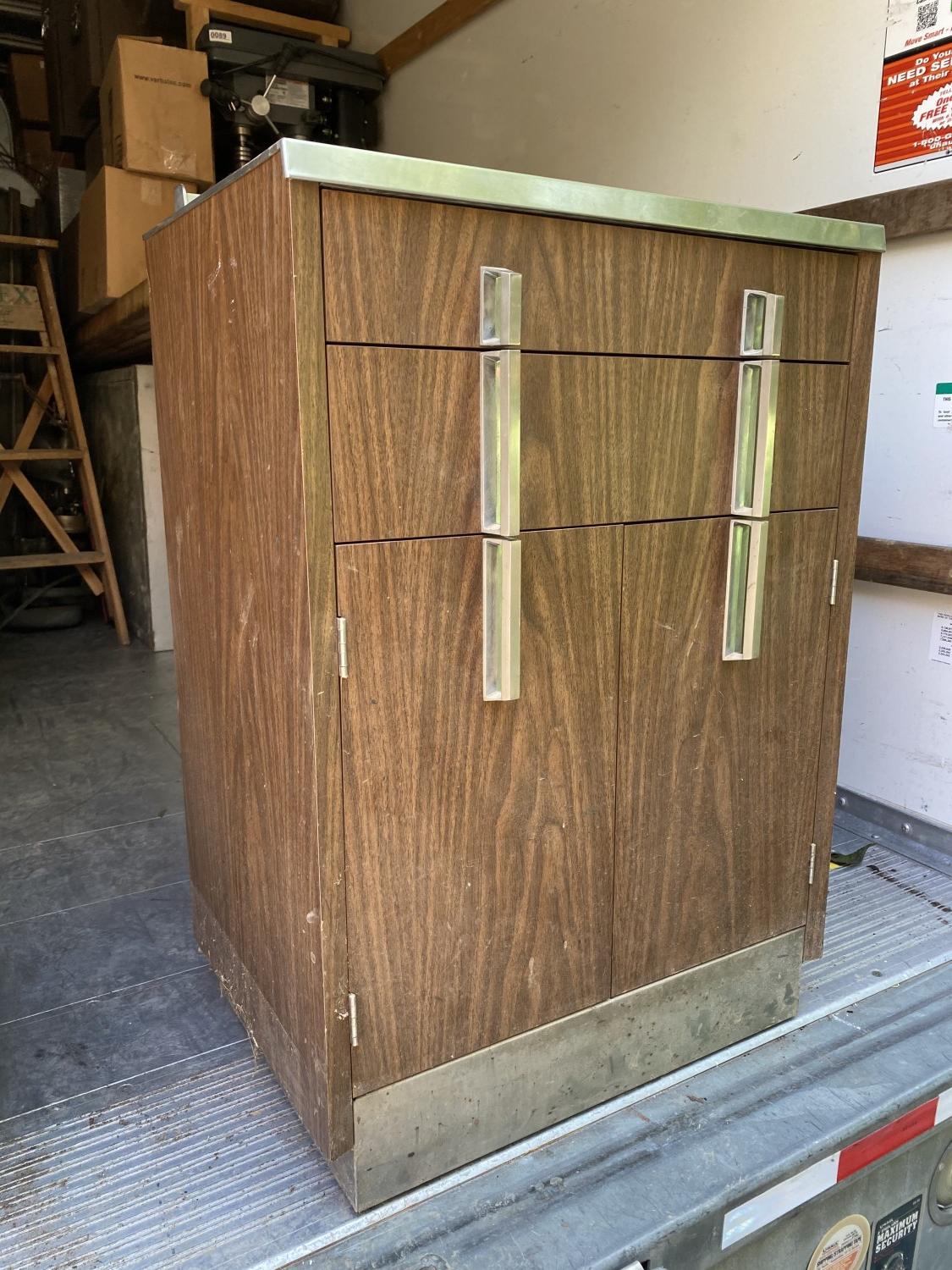 2 vintage medical cabinets