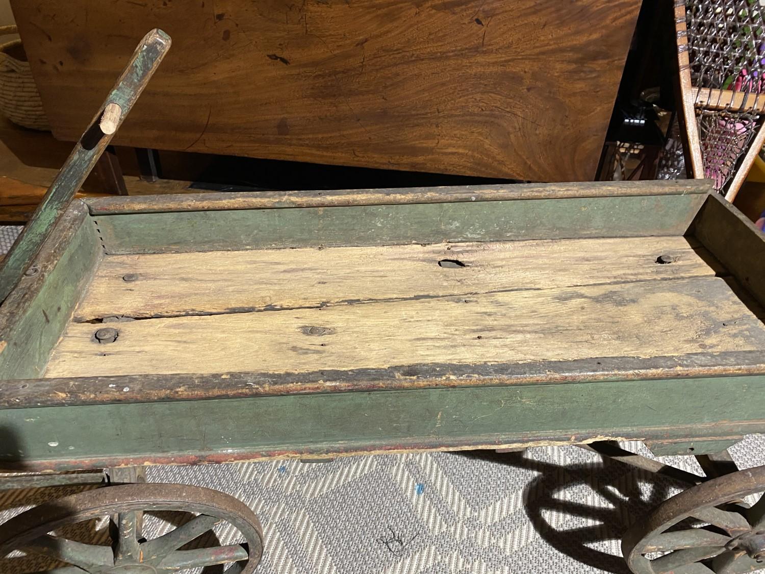 Rare 1800s Child's Wagon with original paint